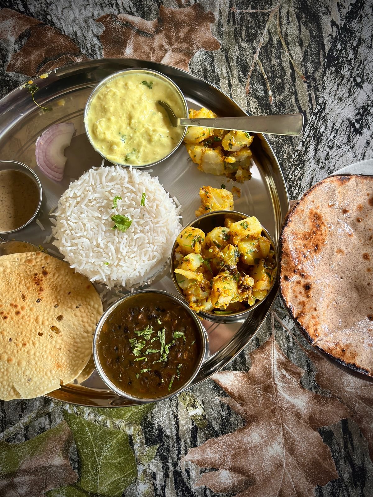 Indian vegetarian thali